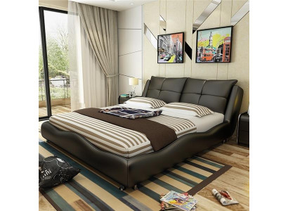 Modernes Hotel Gestell Luxus Schlaf Zimmer Betten Design Leder Bett