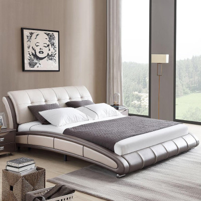 Design Leder Bett Polster Doppel Hotel Betten Schlaf Zimmer Ehe 180x200 cm