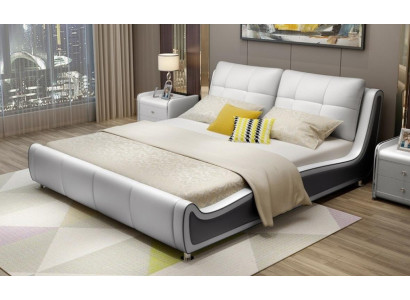 Bett Polster Design Deko Luxus Doppel Hotel Betten Ehe Schlaf Zimmer Leder