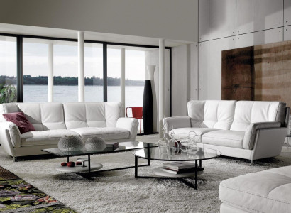 Edle Wohnzimmer Sitzmöbel Designer 3+2 Polstersofas Luxuriöses Couch-Set