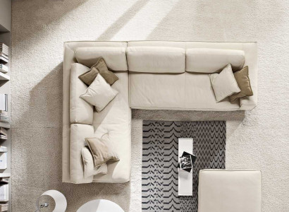 Wohnzimmer Ecksofa L-Form Modern Weiß Design Sofas Neu