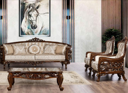 Garnitur Gruppe Sofagarnitur 3+1+1 Sitz Sofa Sessel Sofas Stoff Wohnzimmer 3tlg