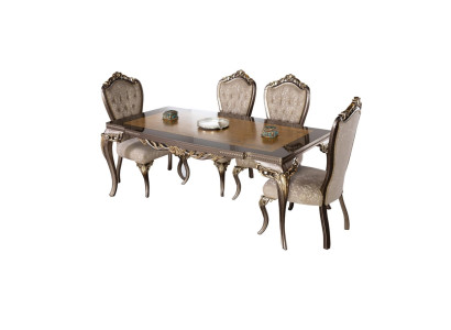 Esszimmer Esstisch Stuhl Set Gruppe Garnitur Tisch Tische Garnitur Luxus 5tlg.