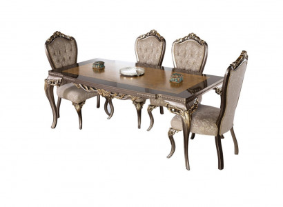 Esszimmer Esstisch Stuhl Set Gruppe Garnitur Tisch Tische Garnitur Luxus 5tlg.