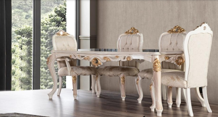 Esszimmer Esstisch Stuhl Luxus Garnitur Esszimmerstuhl Tisch Tische Holz Gruppe