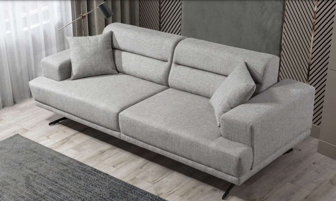 Sofagarnitur 3+1+1 Sitzer Garnitur Sofa Sessel Sofas Leder Polster Design Sitz