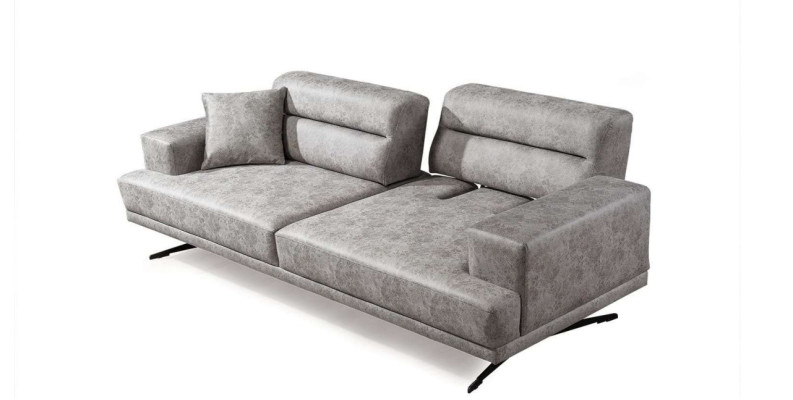 Sofagarnitur 3+1+1 Sitzer Garnitur Sofa Sessel Sofas Leder Polster Design Sitz