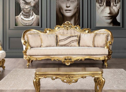 Sofa 3 Sitzer Stoff Dreisitzer Sofas Luxus Wohnzimmer Barock Stil Couch Barock Neu