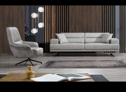 Sofagarnitur 3+1 Sitzer Garnitur Sofa Sessel Sofas Polster Couch Modern Design