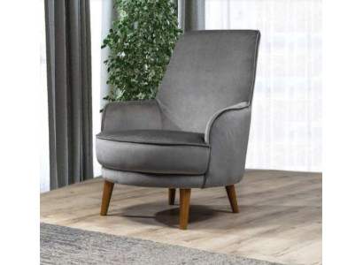 Sessel Sitz Modern Design Wohnzimmer Polster Einsitzer Relax Grau Stil Luxus