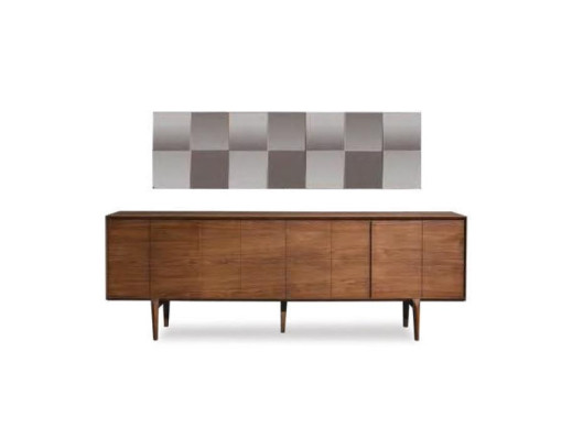 Großes Holz Esszimmer Set Esstisch Sideboard 6x Stühle Möbel Set 