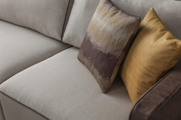 Luxus Ecksofa Sofas L-Form Großes Sofa Eck Wohnzimmer Polyester Modern Stoff Neu