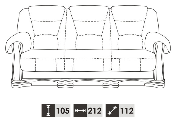Sofagarnitur 3+2 Sitzer Klassischer Wohnlandschaft Couchen Sofas Polster