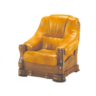 Sofagarnitur Holz Leder 3+2+1 Komplettes Set Klassik Sitz Polster Couchgarnitur