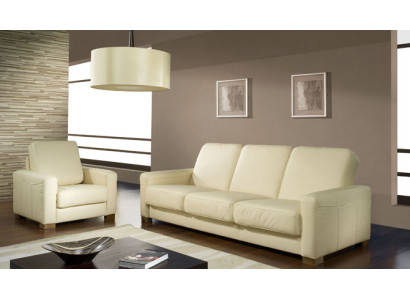 Klassische Dreisitzer Couch Ledersofa Couch Polster Sofa 3 Sitzer Leder