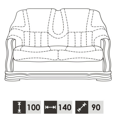 Klassik Sofagarnitur Holz 3+2 Komplettes Set Sitz Polster Couchgarnitur