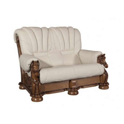 Klassische Zweisitzer Couch Sofas Polster Sofa 2 Sitzer Leder Deko Couchen