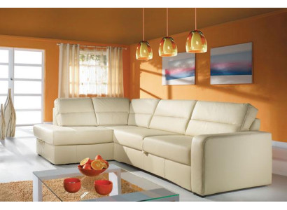Ecksofa Wohnlandschaft Eck 100 % Leder Sofa Sitz Garnitur Moderne