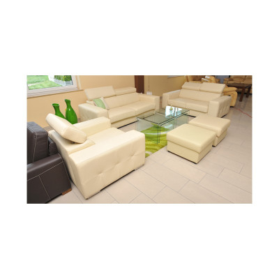 Echtleder Sofa Couch Sofagarnitur 3+2 Sitz Modernes Design Polster Garnitur