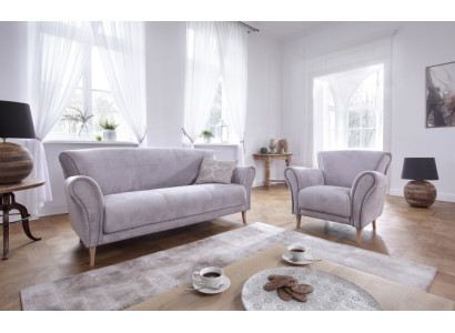 Sofa 3 Sitzer Sofas Couch Polster Garnitur Moderne Couchen Stoff Sitz