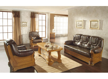 Klassische Dreisitzer Couch Couch Polster Sofa 3 Sitzer Leder Couchen