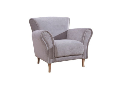 Sessel Stuhl Samt Lila Relax Lounge Sessel Weich Wohnzimmer Fernseh Sofa Couch