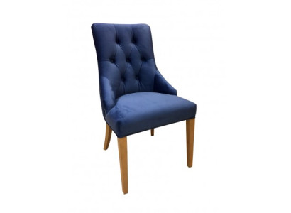 Set 2x Sessel Massivholz Esszimmerstuhl Stoff Polster Stühl Gastro Esszimmer