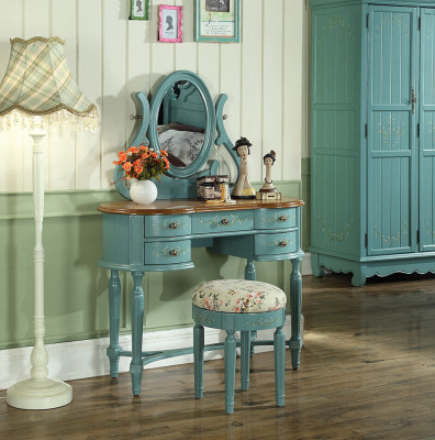 Schminktisch Hocker Konsole Schmink Tische Tisch Konsolen Sekretär Spiegel 2tlg