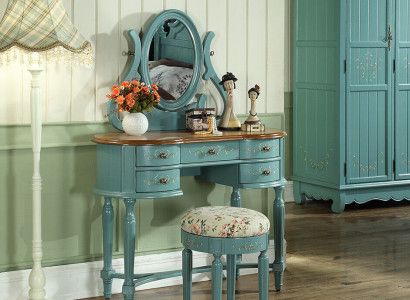 Schminktisch Hocker Konsole Schmink Tische Tisch Konsolen Sekretär Spiegel 2tlg