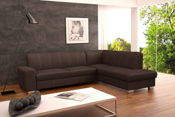 Sofa Schlafsofa Designer Sofa mit Bettfunktion + Bettkasten Ecksofa Couch NEU