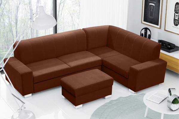 Sofa Schlafsofa Designer Sofa mit Bettfunktion + Bettkasten Ecksofa Couch NEU