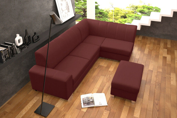 Sofa Schlafsofa Designer Sofa mit Bettfunktion + Bettkasten Ecksofa Couch NEU