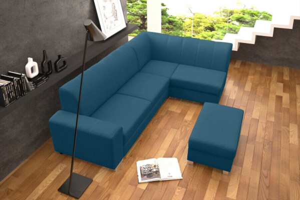 Sofa Schlafsofa Designer Sofa mit Bettfunktion + Bettkasten Ecksofa Couch NEU