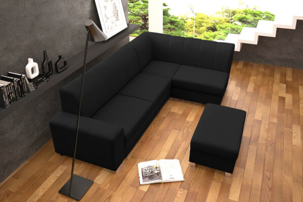 Sofa Schlafsofa Designer Sofa mit Bettfunktion + Bettkasten Ecksofa Couch NEU