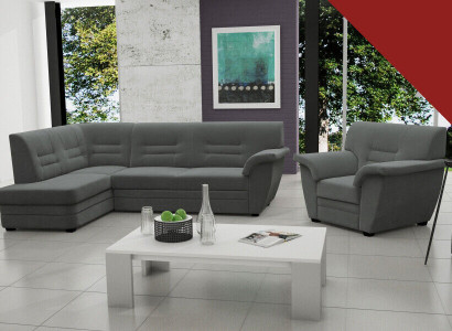 Sofa Schlafsofa Designer Sofa mit Bettfunktion + Bettkasten Ecksofa Couch NEU