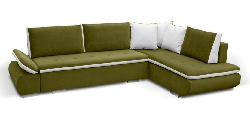 Sofa Schlafsofa Designer Sofa mit Bettfunktion + Bettkasten Ecksofa Couch *NEU*