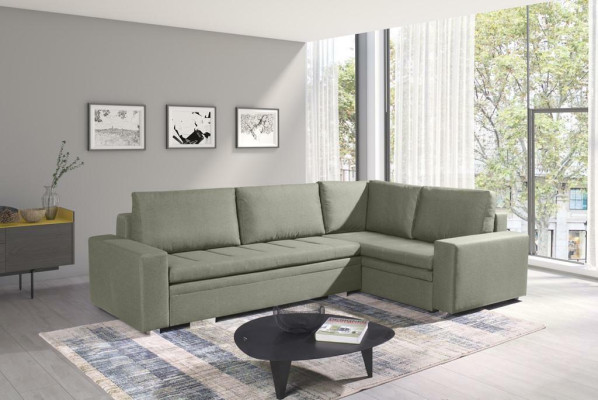 Moderne Ecksofa Wohnzimmer Textil Stoff Schlafsofa Couch Wohnlandschaft Polster