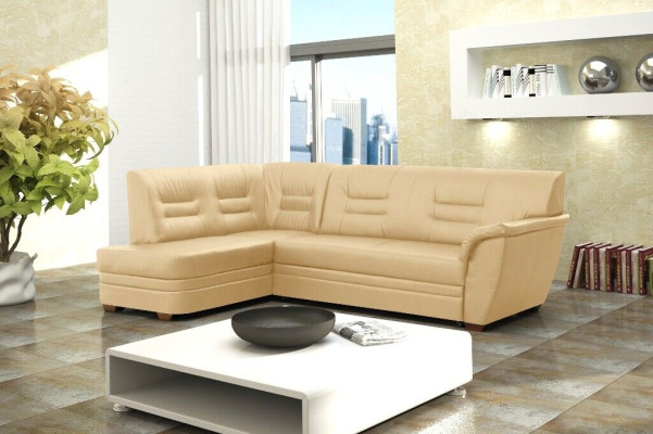 Wohnlandschaft Ecksofa mit Bettkasten Polstersofa Couch Eckcouch Sofa L-Form