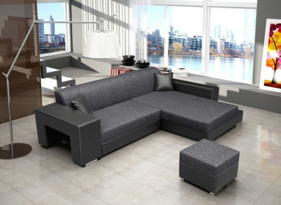 Schlafsofa Eck Sofa Couch Bettfunktion Polster Eck Garnitur Schlaffunktion Neu