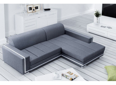 Ecksofa mit Schlaffunktion Bettfunktion Kasten Sofa Couch Wohnlandschaft Bett
