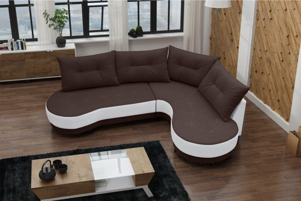 Polstersofa Loungesofa Couch Sitzgruppe Wohnzimmer mit Kissen Sofa L-Form