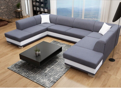 XXL Wohnlandschaft Ecksofa Couch Polster Garnitur Ecke Designer U-Form Neu Sofa