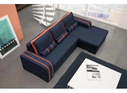 Schlafsofa Ecksofa Sofas Couch mit Bettfunktion und Polsterung - Moderne Garnitur mit Schlaffunktion