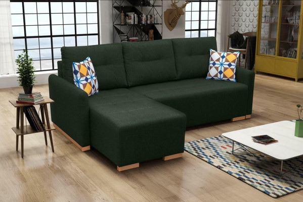 Sofa Designer Schlafsofa Sofa mit Bettfunktion - Bettkasten Couch Ecksofa