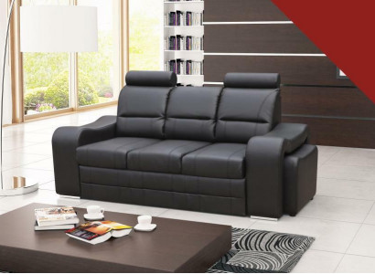 Schlafsofa Klappcouch 3-Sitzer Schlaffunktion + Bettkasten Couch Sofa Klappsofa