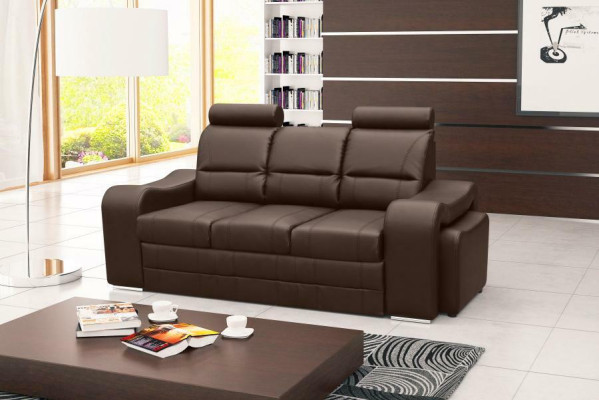 Schlafsofa Klappcouch 3-Sitzer Schlaffunktion + Bettkasten Couch Sofa Klappsofa