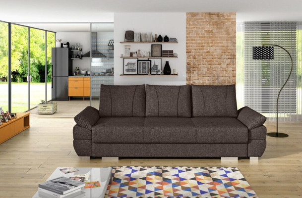 Designer 3 Sitzer Couch Sofa Polster Sofas Couchen 3er Textil Schlafsofa Bett