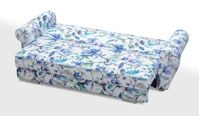 Couch Schlafsofa Sofa Blumen Wohnlandschaft Bettkasten Couchen Sofa