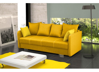 Schlafsofa Klappcouch 3-Sitzer Schlaffunktion + Bettkasten Couch Sofa Klappsofa