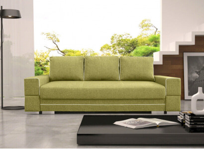 Schlafsofa Klappcouch 3-Sitzer Schlaffunktion + Bettkasten Couch Sofa Klappsofa